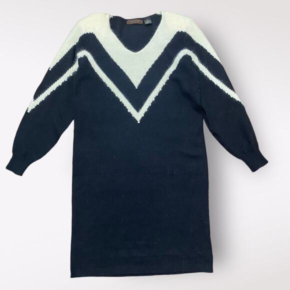 Yarnworks Petite Vintage Lambswool Pearl Sweater‎ Dress Size L - Picture 1 of 6